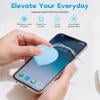 Microfiber Heart Screen Cleaner Blue Adhesive Phone Wipe for Camera Lens Eyeglasses and Tablet Decorative Portable Polishing Pad for Electronic Devices blue