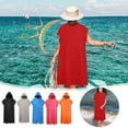 thumbnail image 1 of Microfiber Hooded Changing Robe Towel for Surfing & Swimming, Quick Dry Absorbent Beach Bathrobe for Wetsuit Changing, Unisex One Size, 1 of 5