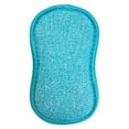 thumbnail image 1 of Microfiber Kitchen Scrub Sponges, Dual Side Reusable Scouring Pads,Microfiber Scrub Sponges,Multipurpose for Dishes Pots Countertops Sinks Bathroom Car Glass Cleaning Tools(Blue,6.3x3.9"), 1 of 4