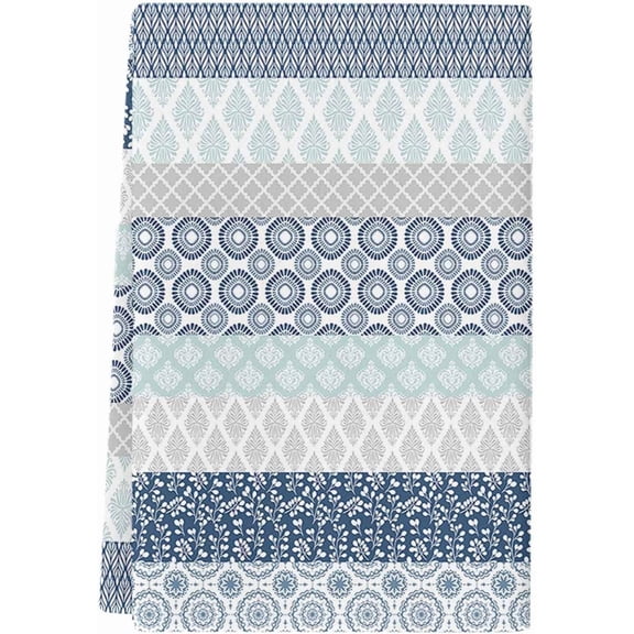 Microfiber Kitchen Towels Boho Stripe Tribal Vintage Super Absorbent Hand Dish Towels Tea Bohemian Style Pattern Decorative Kitchen Towel for Bathroom Bar Washable Fast Drying