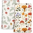 thumbnail image 1 of Microfiber Kitchen Towels - Set of 2 Dish Towels for Kitchen 18 x 26 Inch Home Decoration Mushroom Leaf Cute Spring Hand Towels Soft & Absorbent Aesthetic Design, 1 of 6