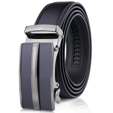 Microfiber Leather Mens Ratchet Belt Belts For Men Adjustable Automatic Buckle