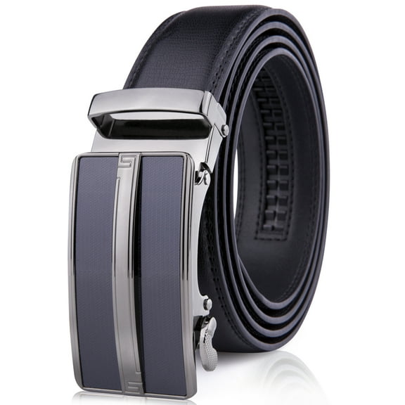 Microfiber Leather Mens Ratchet Belt Belts For Men Adjustable Automatic Buckle