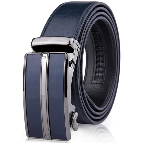 Microfiber Leather Mens Ratchet Belt Belts For Men Adjustable Automatic Buckle