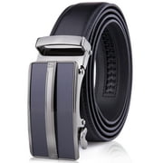 Microfiber Leather Mens Ratchet Belt Belts For Men Adjustable Automatic Buckle