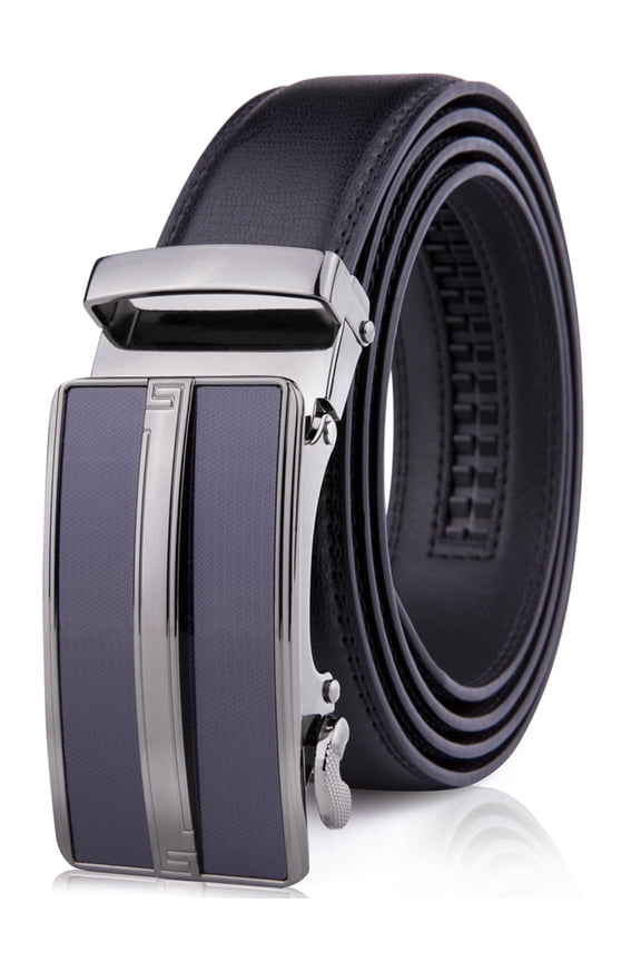 Microfiber Leather Mens Ratchet Belt Belts For Men Adjustable Automatic Buckle