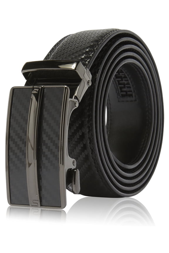 Microfiber Leather Mens Ratchet Belt Belts For Men Adjustable Automatic Buckle