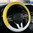 thumbnail image 1 of Microfiber Leather Steering Wheel Cover Automotive Steering Wheel Protector Universal for Cars SUVs Anti-Slip Type 5, 1 of 6