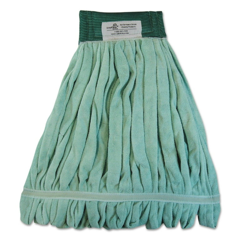 Microfiber Looped-End Wet Mop Head, Large, Green, 12/Carton Microfiber Looped-End Wet Mop Head, Large, Green, 12/Carton