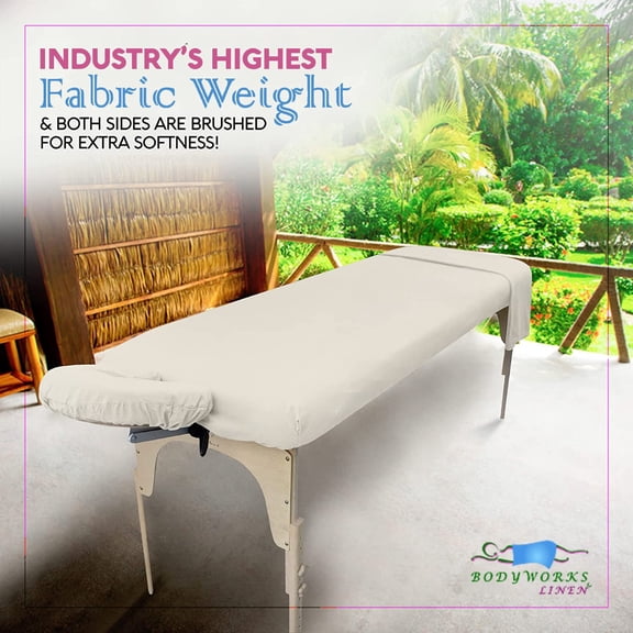 Microfiber Massage Table Sheet 3 Pieces Set Flat Fitted Facial Bed Covers Colors