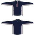 thumbnail image 1 of Microfiber Mens Windshirt, Small - Navy, Light Gray & Red, 1 of 1