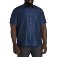 thumbnail image 1 of Microfiber Microprint Sport Shirt Navy Blue 5XL, 1 of 4