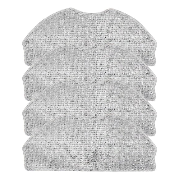 Microfiber Mop Cloth Kit for ROPVACNIC S1, for Tipdiy G90, for Betboyles V75S, for VIPSUN Z1, for PrettyCare-C2 Robot Vacuum Cleaner - Replacement-Accessory(4 Pack)