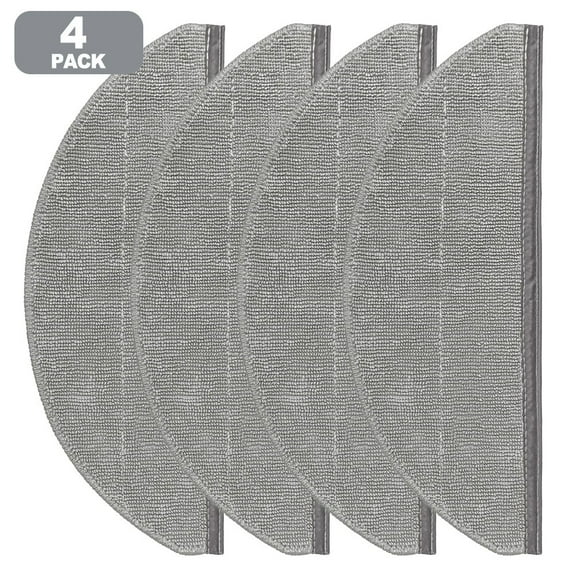 Microfiber Mop Cloths Kit For Roborock Q10 X5+ Q10P Q10P+ Q8 Max Pro Available In 4 Or 10 Pieces For Regular Maintenance