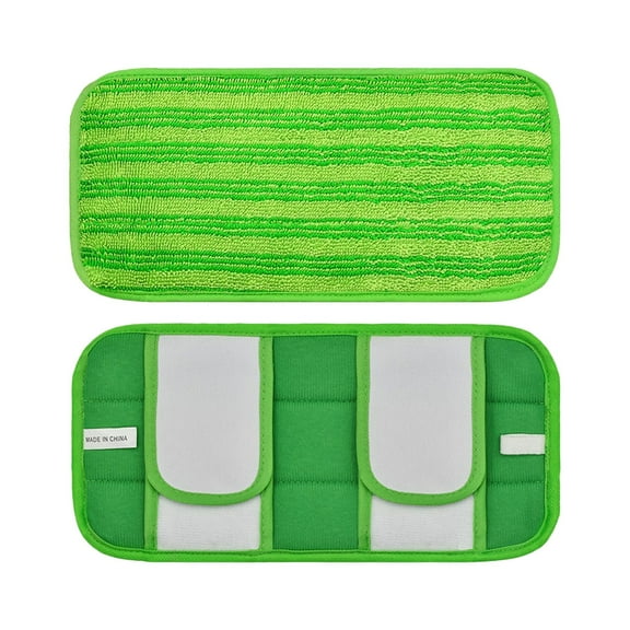 Microfiber Mop Mat Replacement Head,Washable Dust Grabber,Quick Drying,Non-Slip Base for Kitchen/bathroom,Heavy Duty Cleaning,Synthetic Fiber,Wet Mop Cover,Home Maintenance|Cloth,Green,MIANHT