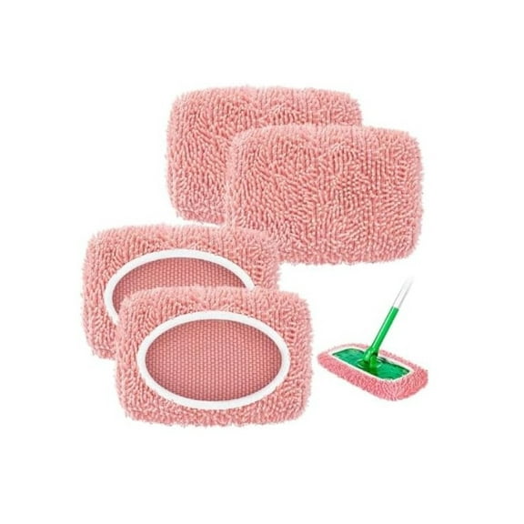 Microfiber Mop Pad, Washable Replacement Head for Flat Mop, Absorbent Floor Cleaning Cloth, Durable Household Surface Scrubber, Professional Cleaning Accessory, Modern White Fabric Design, by UKHCCC