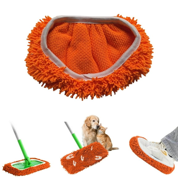 Microfiber Mop Pads Reusable Washable Wet and Dry Sweeping Cloths Refills for Hardwood Floors Tile Laminate Surface Cleaning Compatible with Most Mop Heads