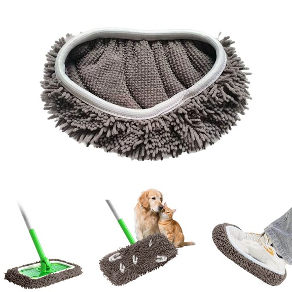 Microfiber Mop Pads Reusable Washable Wet and Dry Sweeping Cloths Refills for Hardwood Floors Tile Laminate Surface Cleaning Compatible with Most Mop Heads