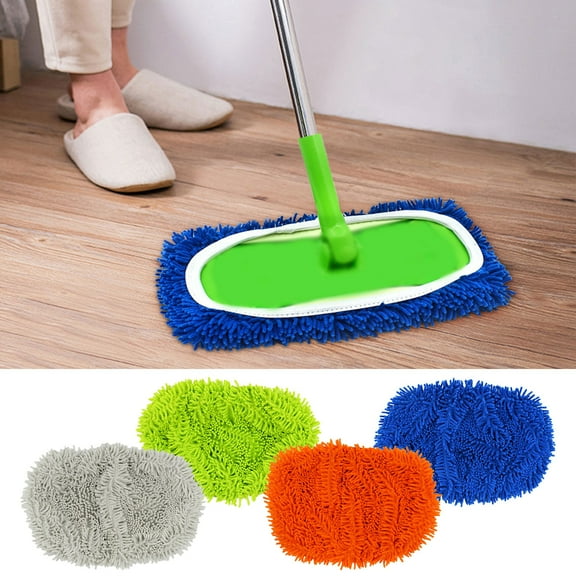 Microfiber Mop Replacement Pad | Washable Reusable Flat Mop Head | Durable Dust Lifting Cleaning Mat | Fits Standard Mops | Machine Washable | Single Pack | Allergen Trapping