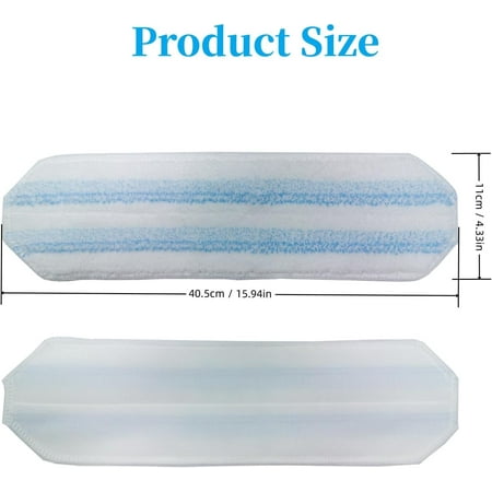 Microfiber Mop Replacements | Compatible with H2prO | 6-Pack Reusable & Washable | Suitable for All Floor Types