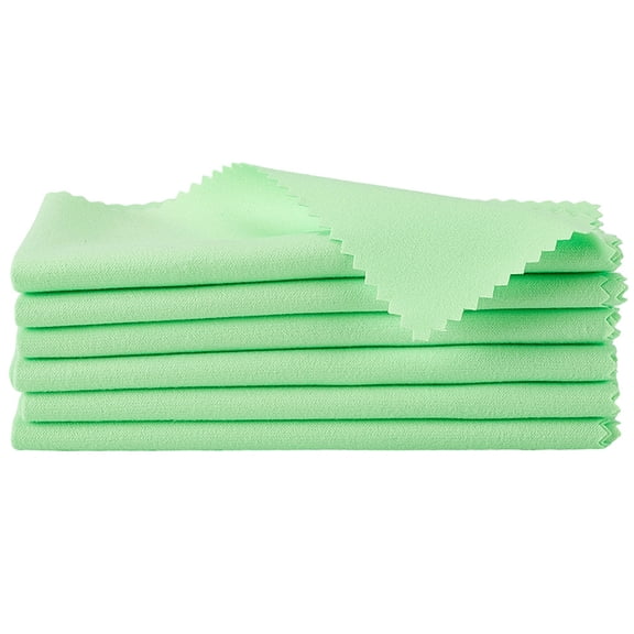 Microfiber Musical Instrument Pipe Cleaning Cloth Square Pale Green 300x285x0.5mm