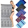 thumbnail image 1 of Microfiber Oversized Thicker Beach Towel Clearance , Extra Large 63"x31" Beach Towel Quick Dry , Personalized Cool Pool Swin Camping Travel Towel for Adults Women Men Mandala, 1 of 7