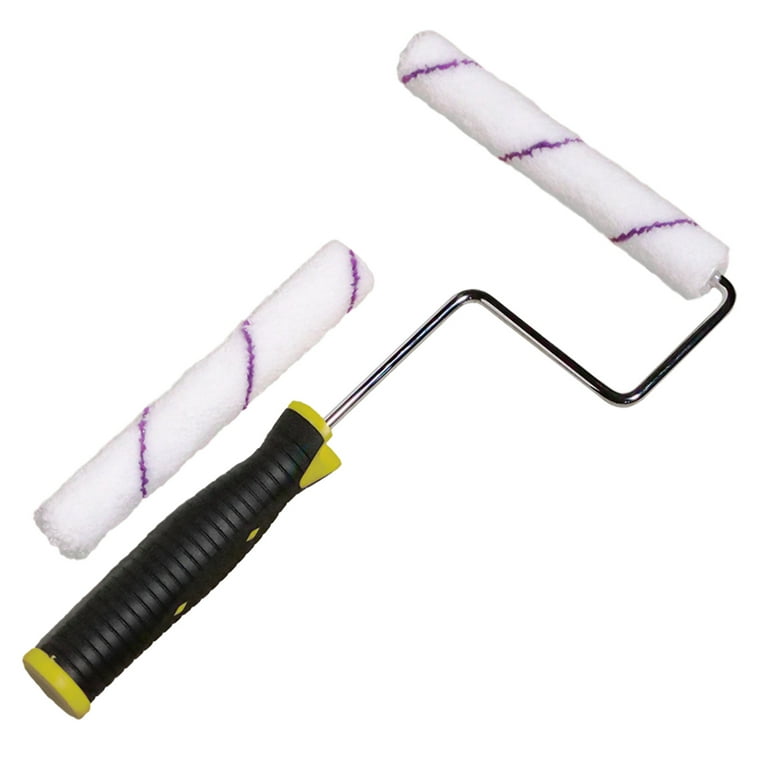 Microfiber Paint Roller Kit (1 Roller Handle + 2 Microfiber Mini Roller  Sleeves) Mini Paint Rollers for Applying Paints, Primers, Enamels, DIY  Epoxy