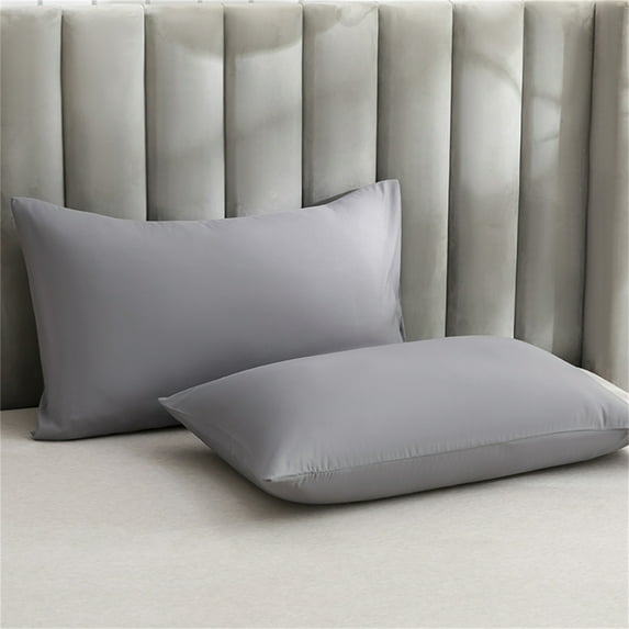 Microfiber Pillowcases 2-Pack | Soft, Wrinkle & Stain Resistant | Standard Size 20X30 Inches | Gray, Black, Blue, Khaki