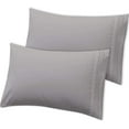 thumbnail image 1 of Microfiber Pillowcases Pack of 2 - Pillowcase Wrinkle, Fade, Stain Resistant -Hypoallergenic (King,Gray) By Lux Decor Collection, 1 of 6
