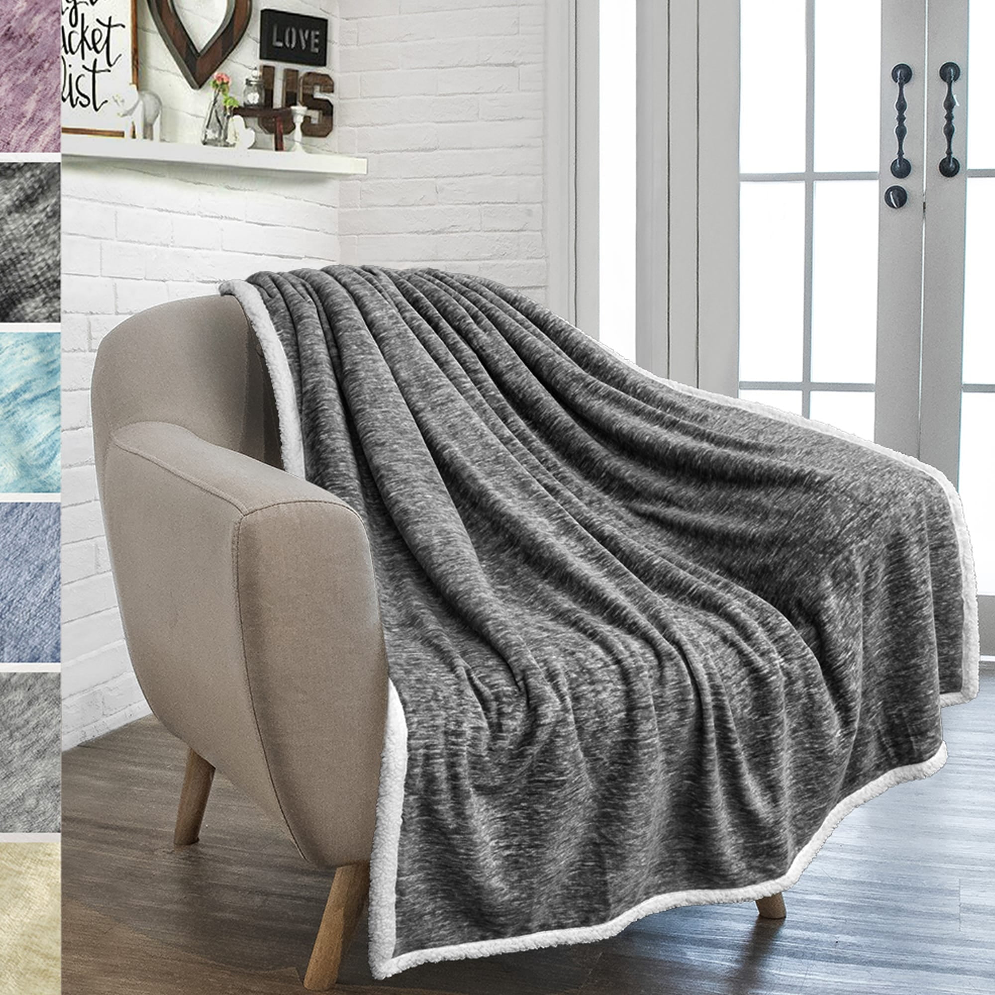 Charcoal Throw Blanket