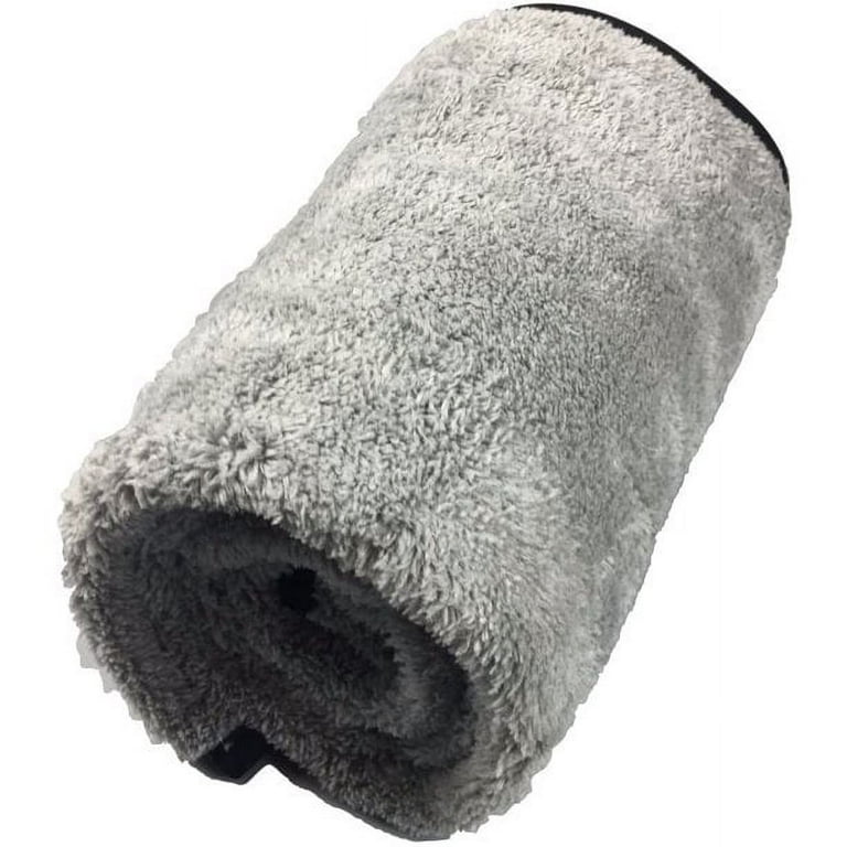 Unique Bargains 400gsm Microfiber Car Cleaning Towels Drying Washing Cloth Gray 15.7x15.7 3pcs