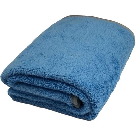 Microfiber Plush Car Drying Towel Cleaning Towels Super Absorbent Auto Detailing Towel 40x100cm Light Blue