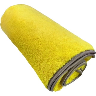 Auto Drive Coral Fleece Multi-Purpose Microfiber Towel, Cleaning,  Detailing, 24 Pack, Blue & Yellow