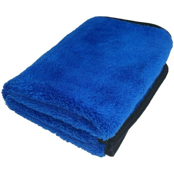 Microfiber Plush Car Drying Towel Cleaning Towels Super Absorbent Auto Detailing Towel 60x120cm Blue