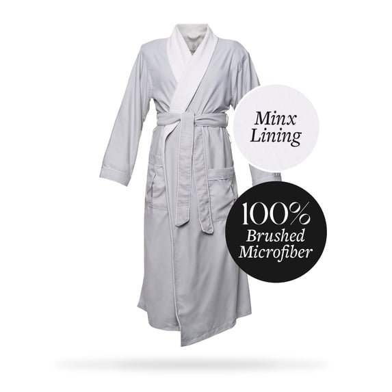 Microfiber Plush Robe with Minx Lining | Style: MPR3000