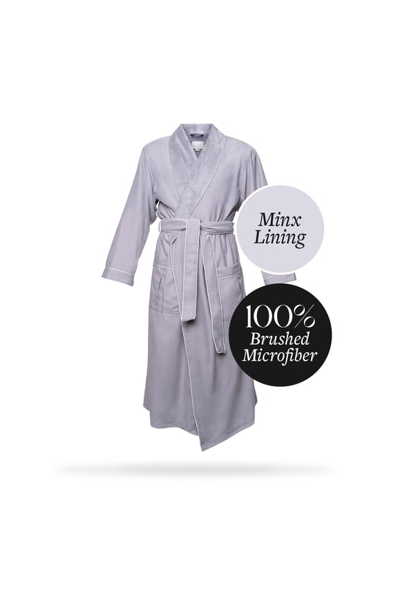 Microfiber Plush Robe with Minx Lining | Style: MPR3000
