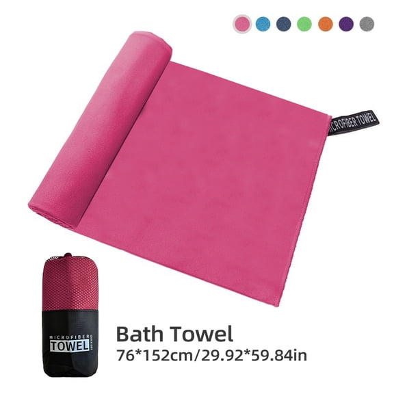 Microfiber Quick Dry Gym Towel with Silver Ion Odor Control, Ultra Absorbent Fast Drying Sports Towel for Workout, Fitness & Gym Use