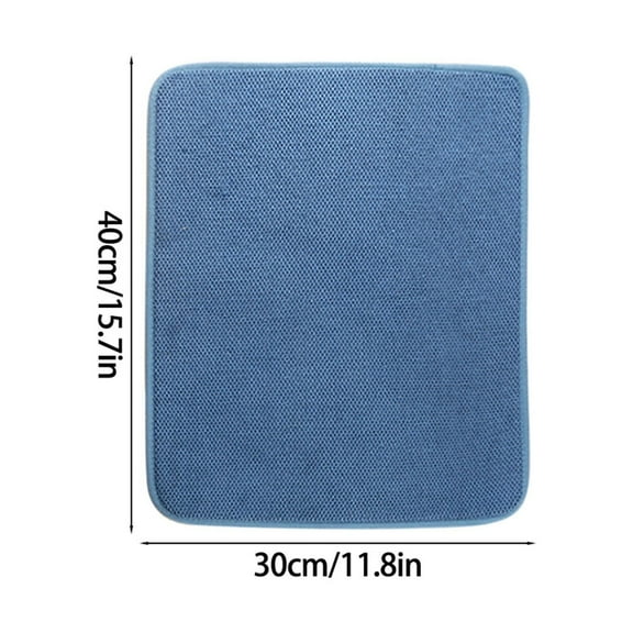 Microfiber Quick-Dry Kitchen Drain Mat & Multi-Functional Dish Drying Pad, Non-Slip Base for Cups, Pans & Bowls, Eco-Friendly Kitchenware for Daily Use & Easy Cleaning