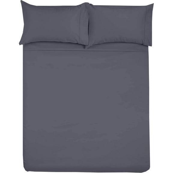 Microfiber RV Sheet Sets, 48x75 3/4 Full Bunk, Dark Grey Solid - Fits Mattresses up to 8 Inches Deep, 4 Piece RV Bed Sheets for Campers, Motorhomes, and Travel Trailers