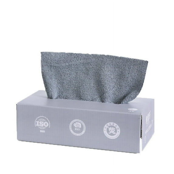 Microfiber Rags in A Box (20 Count Cleaning Cloths Reusable Lint Free Towels Strong Water and Oil Absorption Microfiber Rags Wipes Purpose Towel for Home, Office,Auto Shops, ect