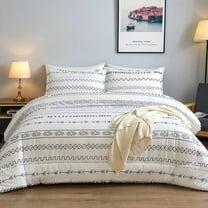 Microfiber Reversible 3 Piece Duvet Cover Set Bedding Set Ultra Soft Lightweight 1 Cover   2 Pillow case Queen