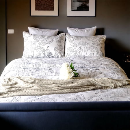 Microfiber Reversible 3 Piece Duvet Cover Set Bedding Set Ultra Soft Lightweight 1 Cover + 2 Pillow case Queen