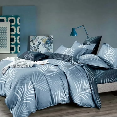 Microfiber Reversible 3 Piece Duvet Cover Set Bedding Set Ultra Soft Lightweight 1 Cover + 2 Pillow case Queen