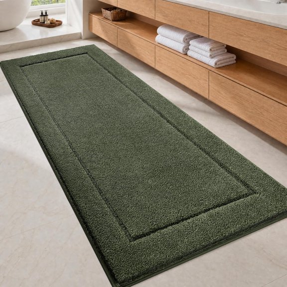 Microfiber Runner Rug 30" x 72", Bathroom Rug for Kitchen, Hallway