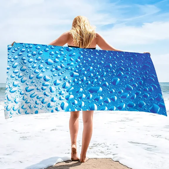 Microfiber Sand Free Beach Towel Quick Dry Absorbent Lightweight Towel Travel Pool Swim Bath Men Gym Sports Father's Day Gift (13)