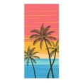 thumbnail image 1 of Microfiber Sand Free Beach Towel Thin Quick Dry Super Absorbent Large Lightweight Towels for Travel Sports Pool Swimming Bath Yoga Girls Women Adults Boho Palm Tree ，59×27.5in, 1 of 3