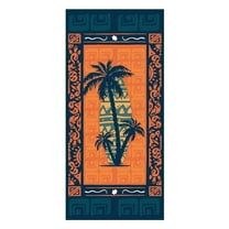 Microfiber Sand Free Beach Towel Thin Quick Dry Super Absorbent Large Lightweight Towels for Travel Sports Pool Swimming Bath Yoga Girls Women Adults Boho Palm Tree ，59×27.5in