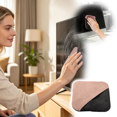 Microfiber Screen Cleaning Cloth Lint Free Electronic Device Wiping Cloth Car Interior Cleaning Cloth Streak Free Soft Fiber Reusable Rag for LCD Screens Car Consoles