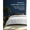 thumbnail image 1 of Microfiber All Seasons Down Alternative Quilted Comforter - Cooling Breathable Premium Soft Reversible Microfiber Duvet Blanket, White, King/California King, 1 of 8