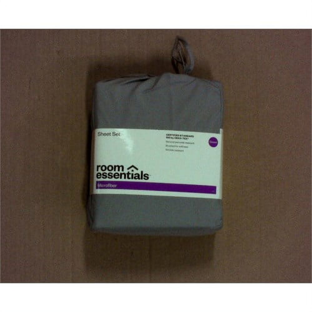 Microfiber Sheet Set Solids Room EssentialsGreyQueen